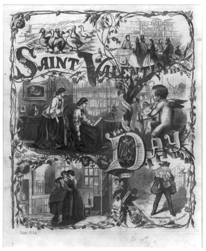 Saint Valentine's Day ( Illus. in: Harper's Weekly (1861).; LOC: https://www.loc.gov/item/2006679063/)